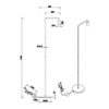 PODNA LAMPA DIALLO 1xE27 CRNA 408000132 - Image 2