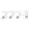 SPOT LAMPA TOSH 3xE14 804300332 - Image 3